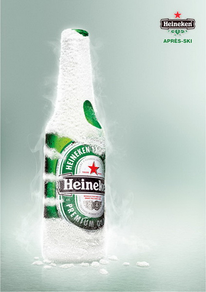 Beer (Heineken) - After ski.